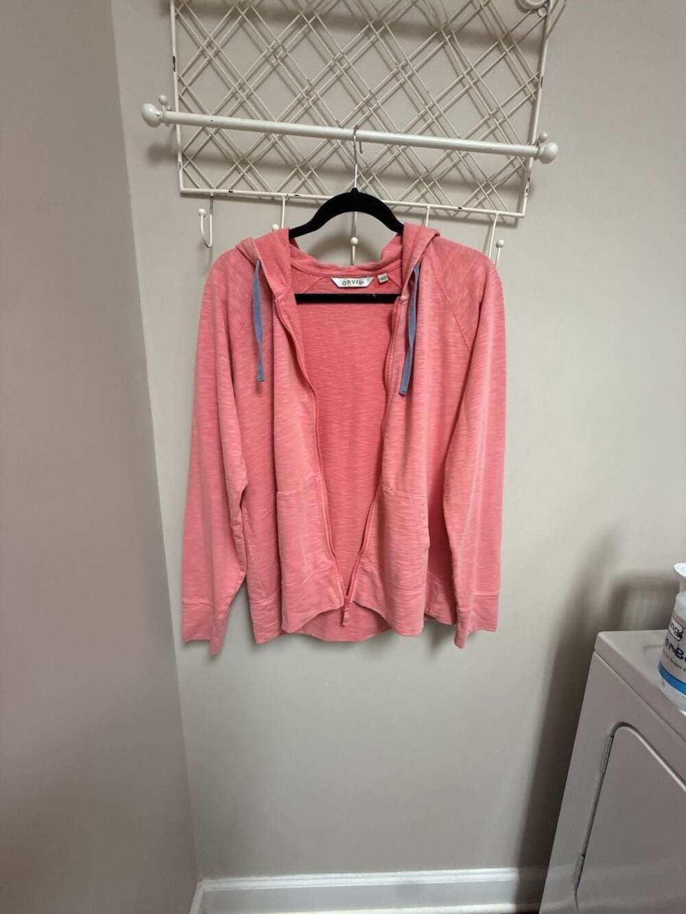 Orvis Women's Pink Full Zip Hoodie Sweatshirt